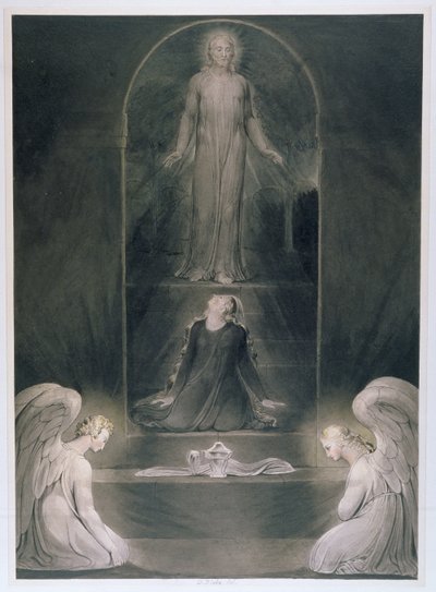 Maria Magdalena am Grab, ca. 1805 von William Blake